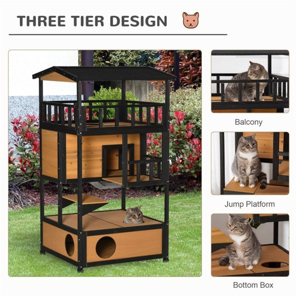 Wooden Cat House