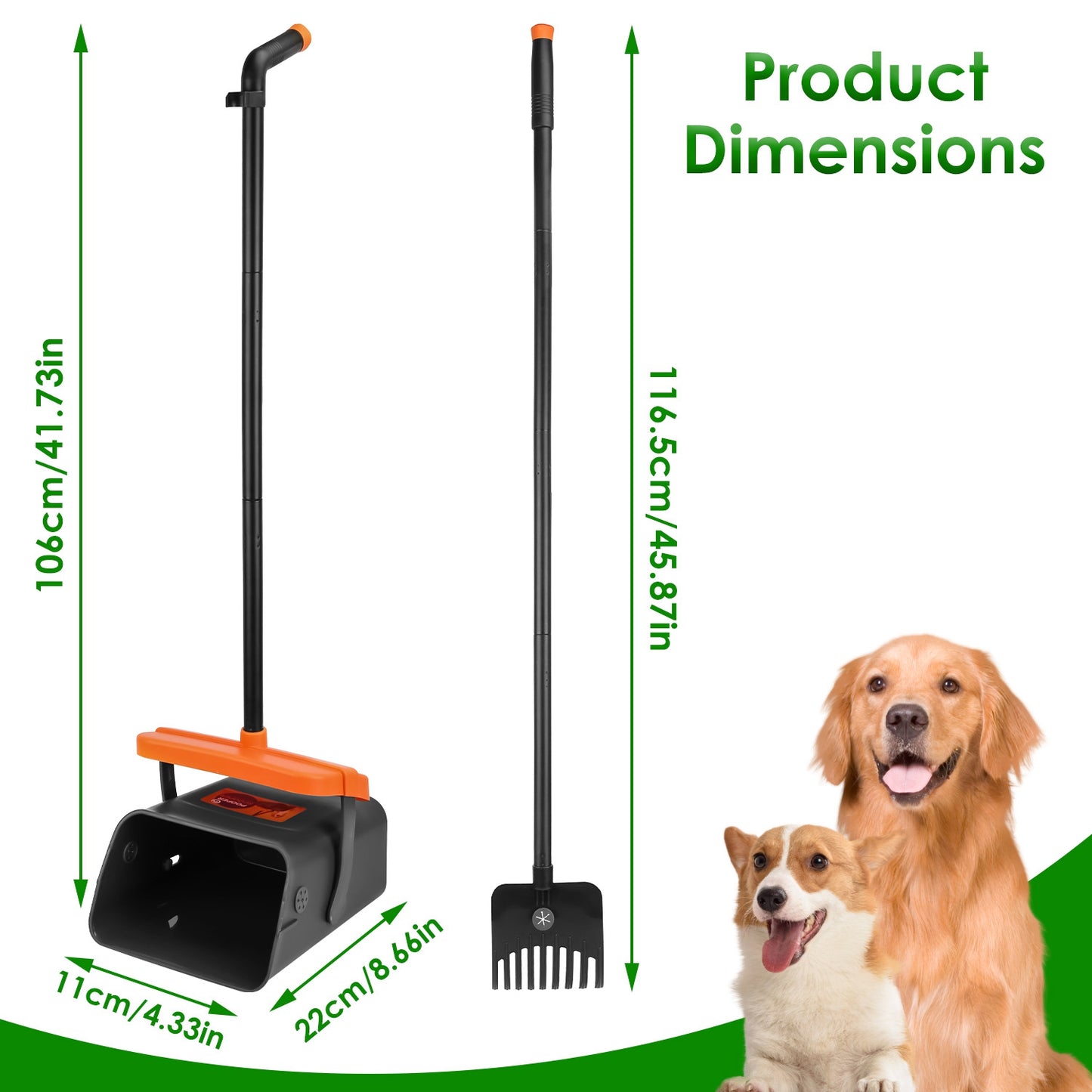 Dog Pooper Scooper Set with Bags