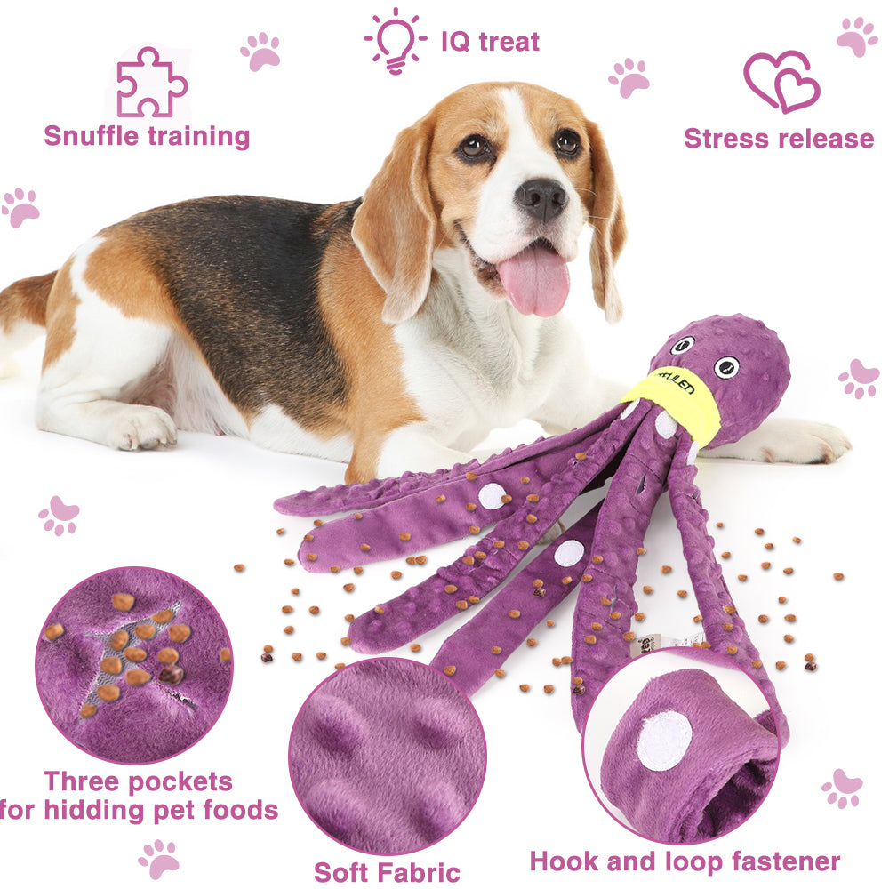 Dog Snuffle Plush Toy – Interactive Puzzle & Slow Feeding Game