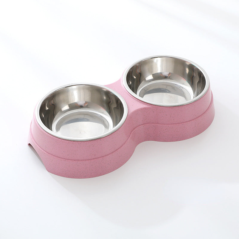 Double Stainless Steel Pet Bowls for Food & Water