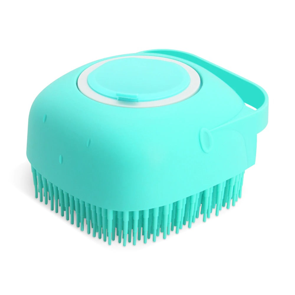 Silicone Pet Shampoo Massage Brush for Dogs & Cats