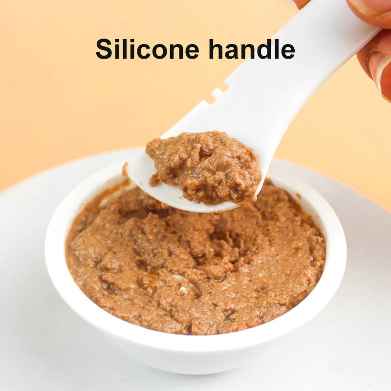 Multifunction Pet Food Spoon & Can Opener for Dogs & Cats