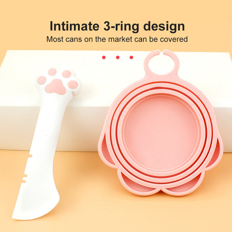Multifunction Pet Food Spoon & Can Opener for Dogs & Cats