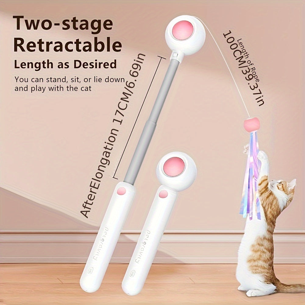 Retractable Cat Teaser Wand