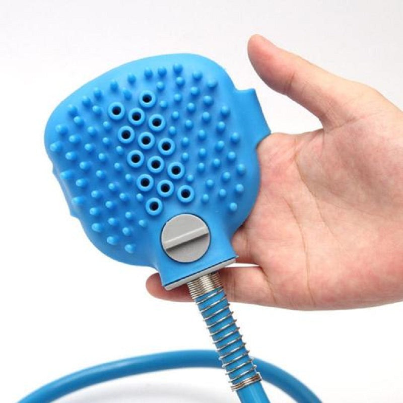 Pet Bathing Brush with Water Sprayer & Massage Function