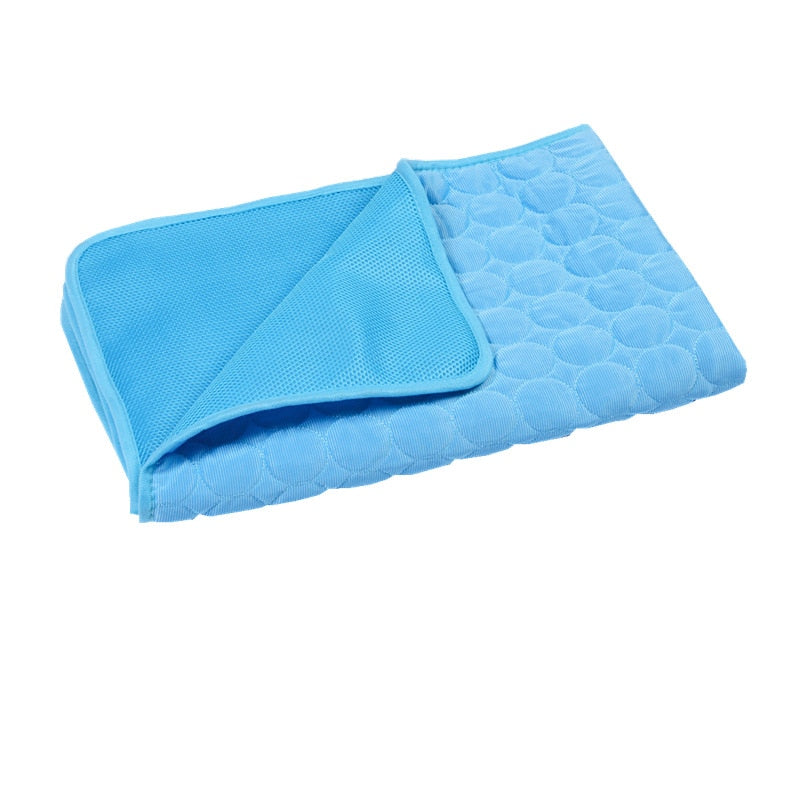 Breathable Ice Silk Cooling Pad for Pets