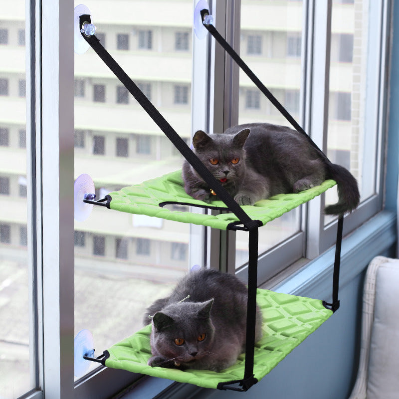 Window Cat Hammock Bed – comfortable resting and sleeping perch for indoor cats.