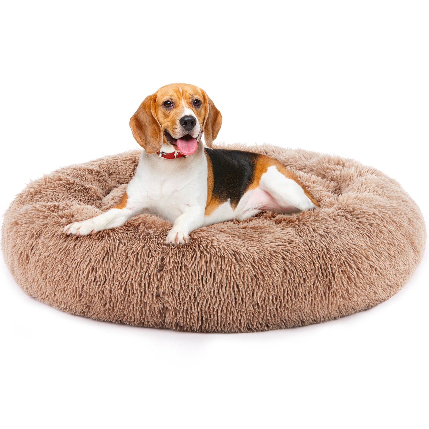 Anti-Slip Fluffy Round Cat Bed