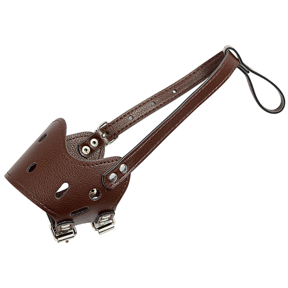 Leather Dog Muzzle – Adjustable & Breathable