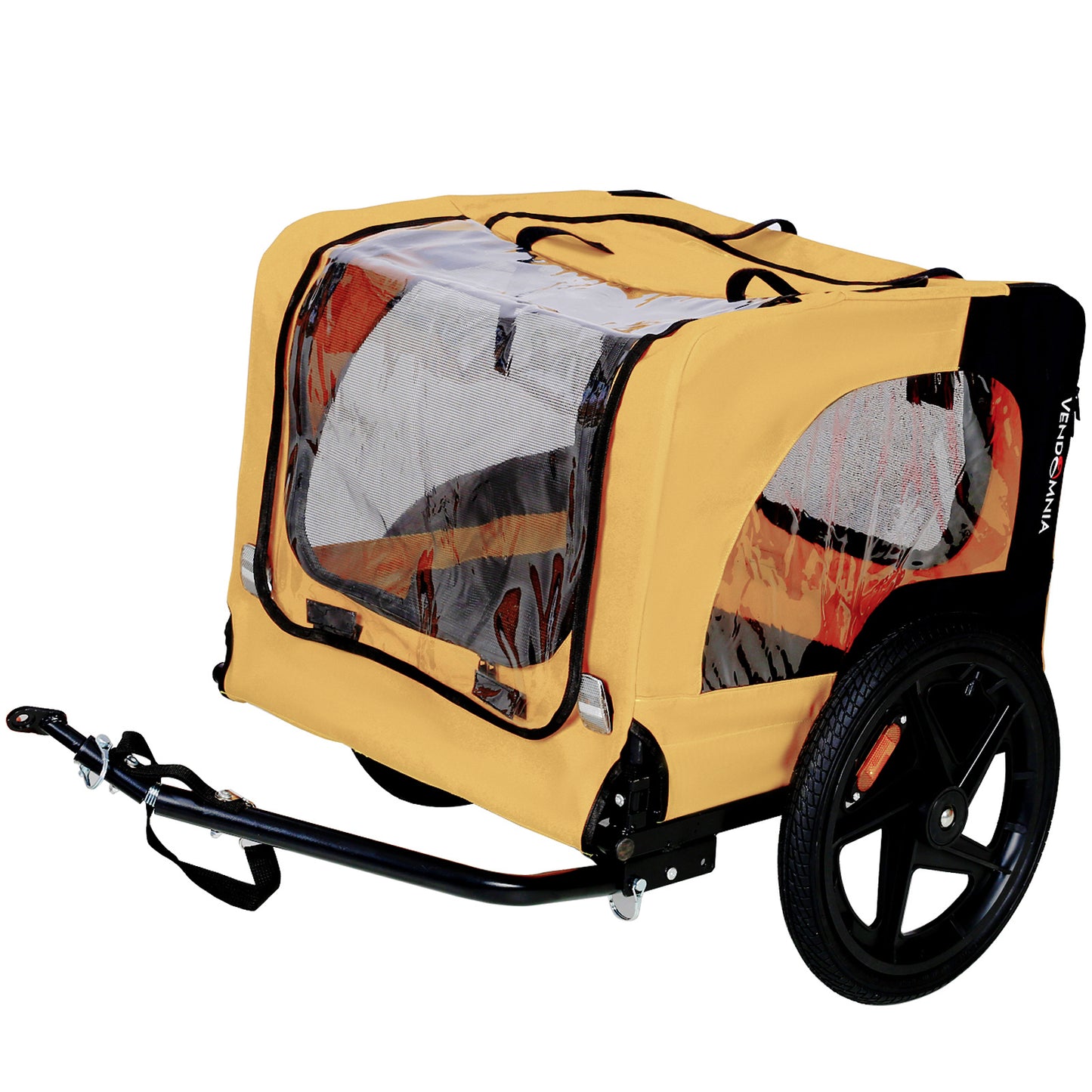 Heavy-Duty Foldable Pet Stroller with Bike Tow