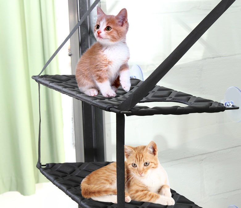 Window Cat Hammock Bed – comfortable resting and sleeping perch for indoor cats.