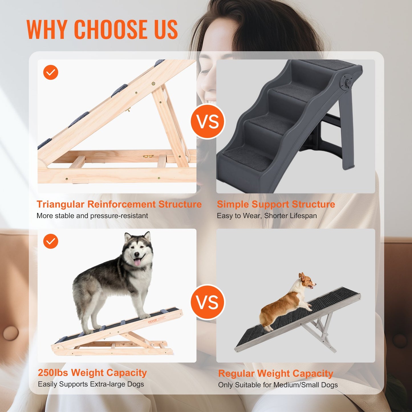 Adjustable Folding Dog Ramp