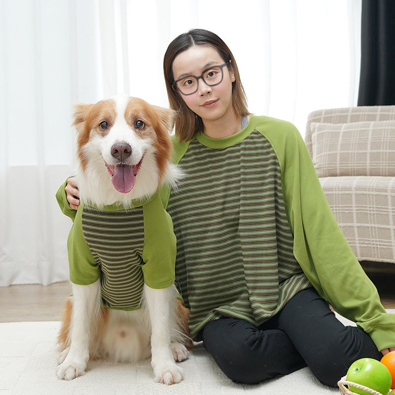 Pet Clothing Striped Large Dog Undershirt