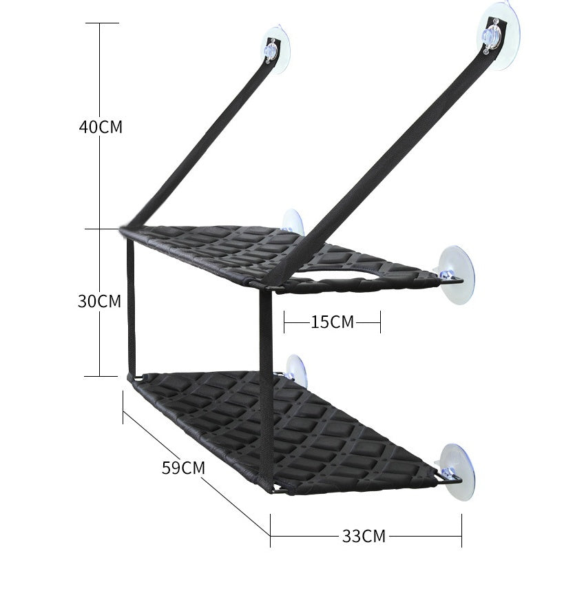 Window Cat Hammock Bed – comfortable resting and sleeping perch for indoor cats.