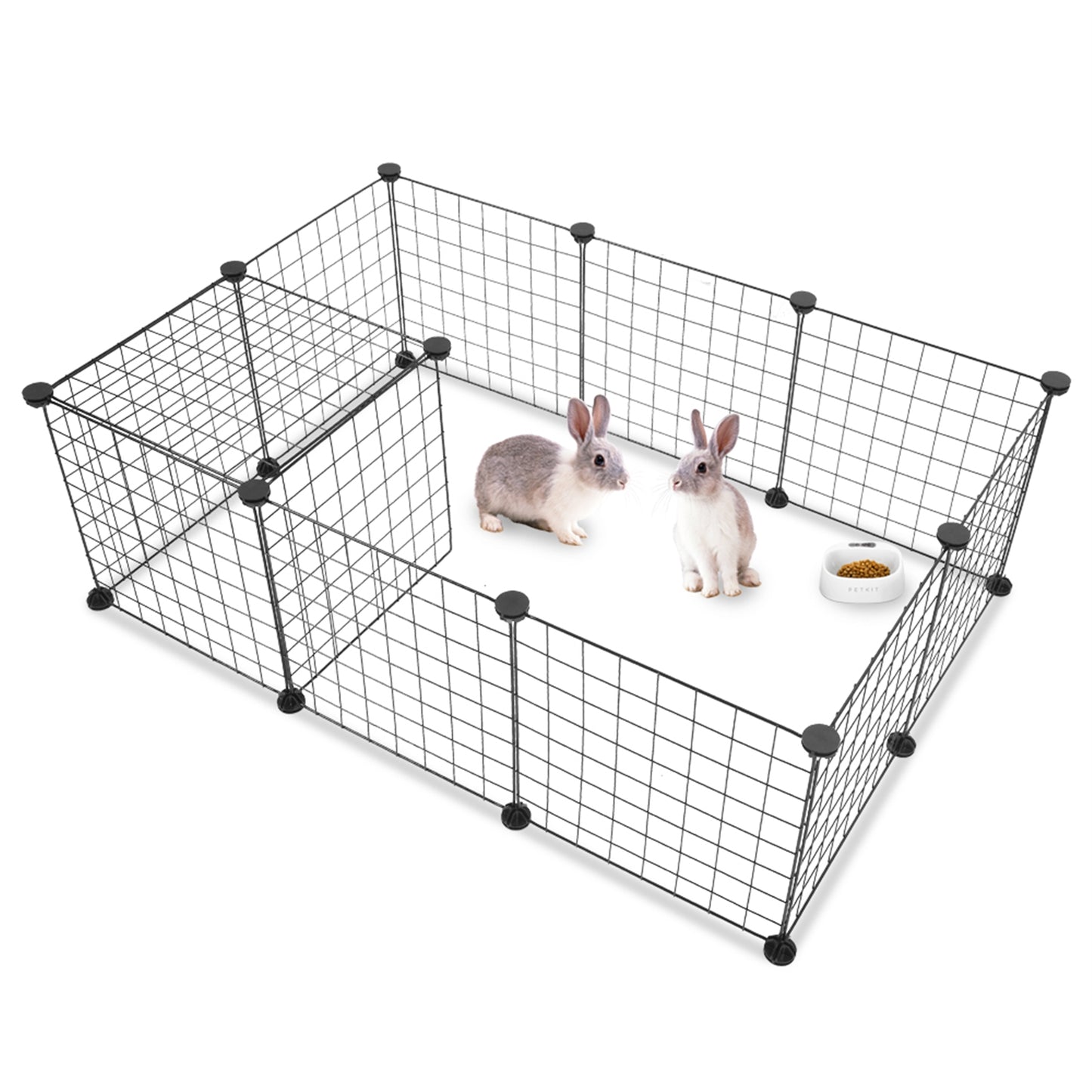 Portable Pet Playpen – Indoor Metal Wire Fence for Small Animals, Rabbits & Guinea Pigs
