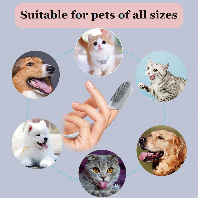 Silicone Finger Toothbrush for Dogs & Cats