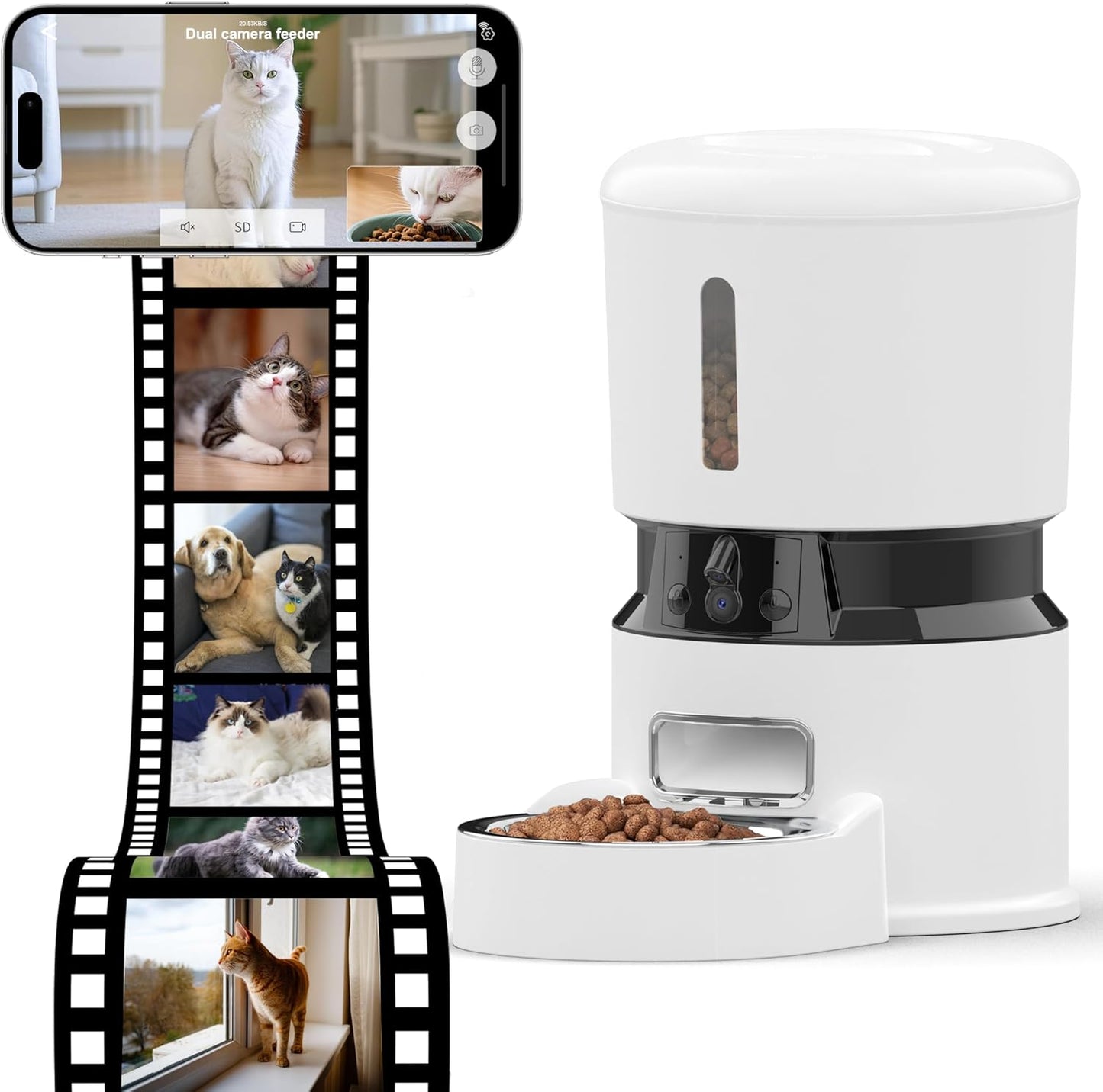 Smart automatic pet feeder