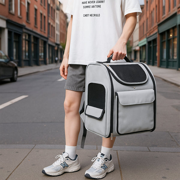 Expandable Pet Carrier Backpack for Cats & Small Dogs