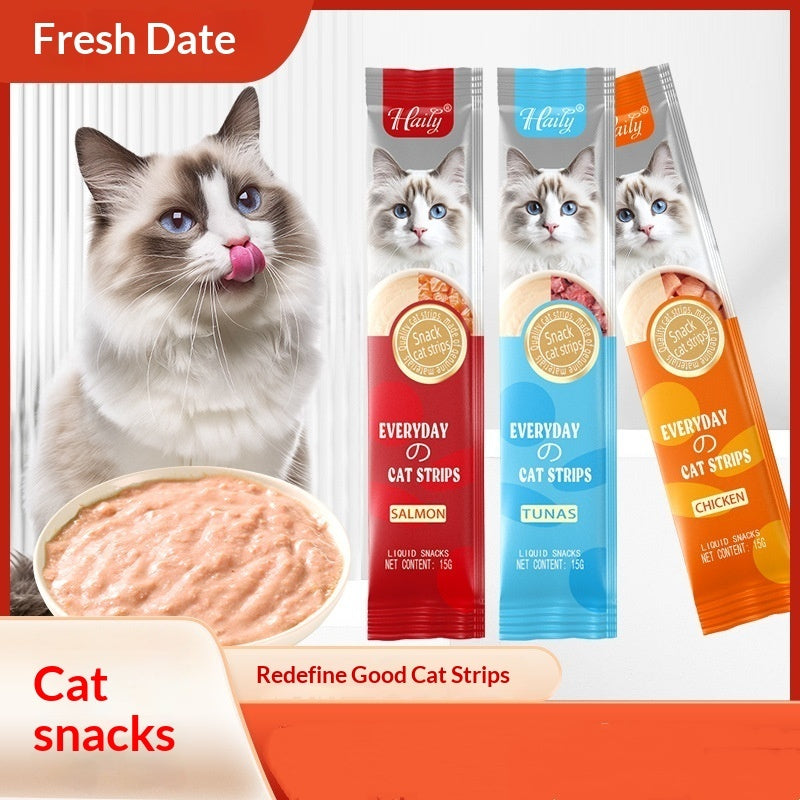 Cat Snacks Chicken Salmon Tuna Puree Nutrition Bar