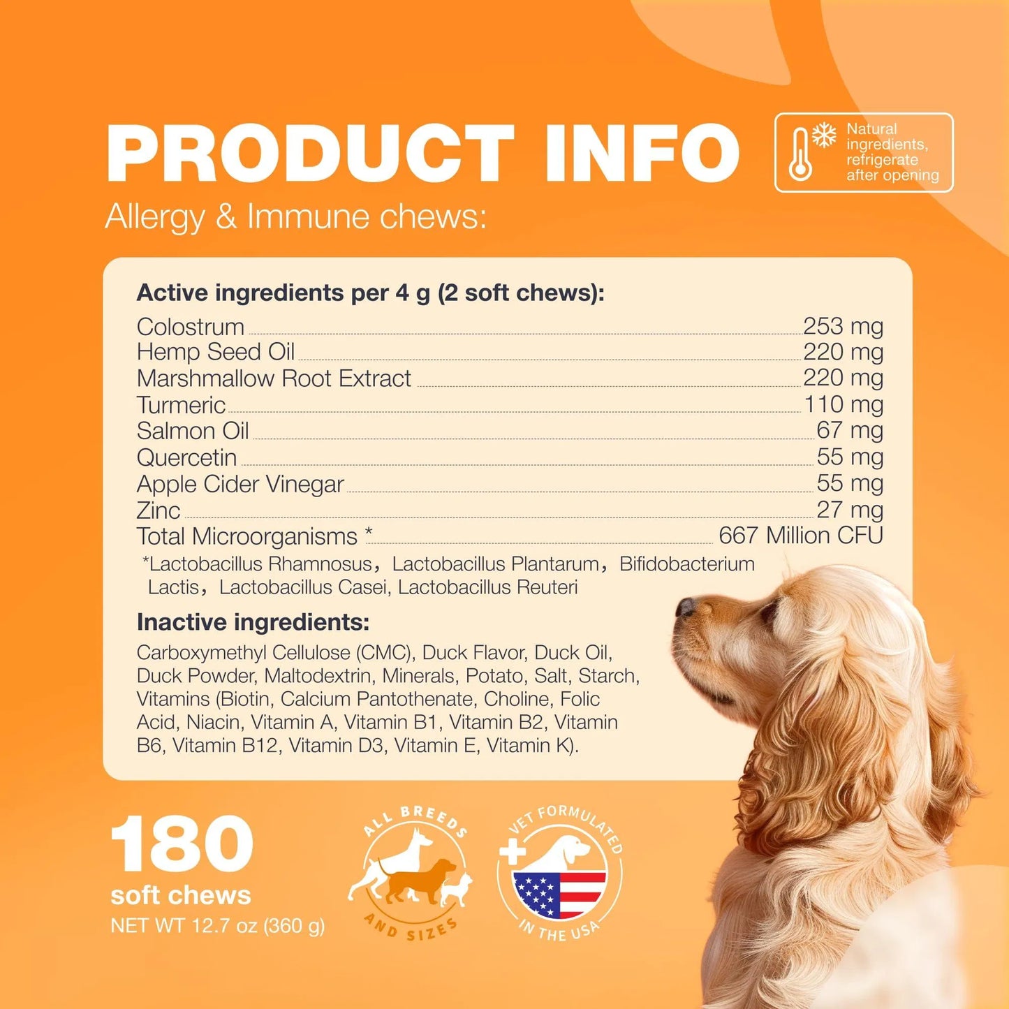 Dog Allergy Relief Chews – Itch & Skin Support