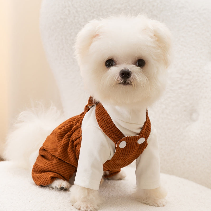 Autumn & Winter Velvet Puppy Jumpsuit