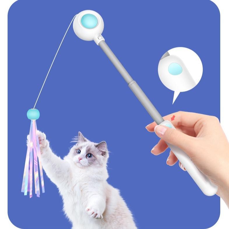 Retractable Laser Cat Toy Wand