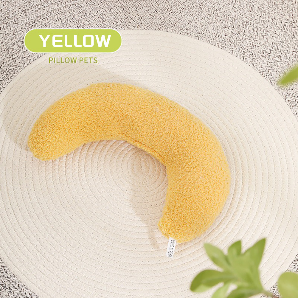 Horseshoe-Shaped Cat Pillow