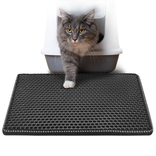Double Rice Grain Cat Litter Mat