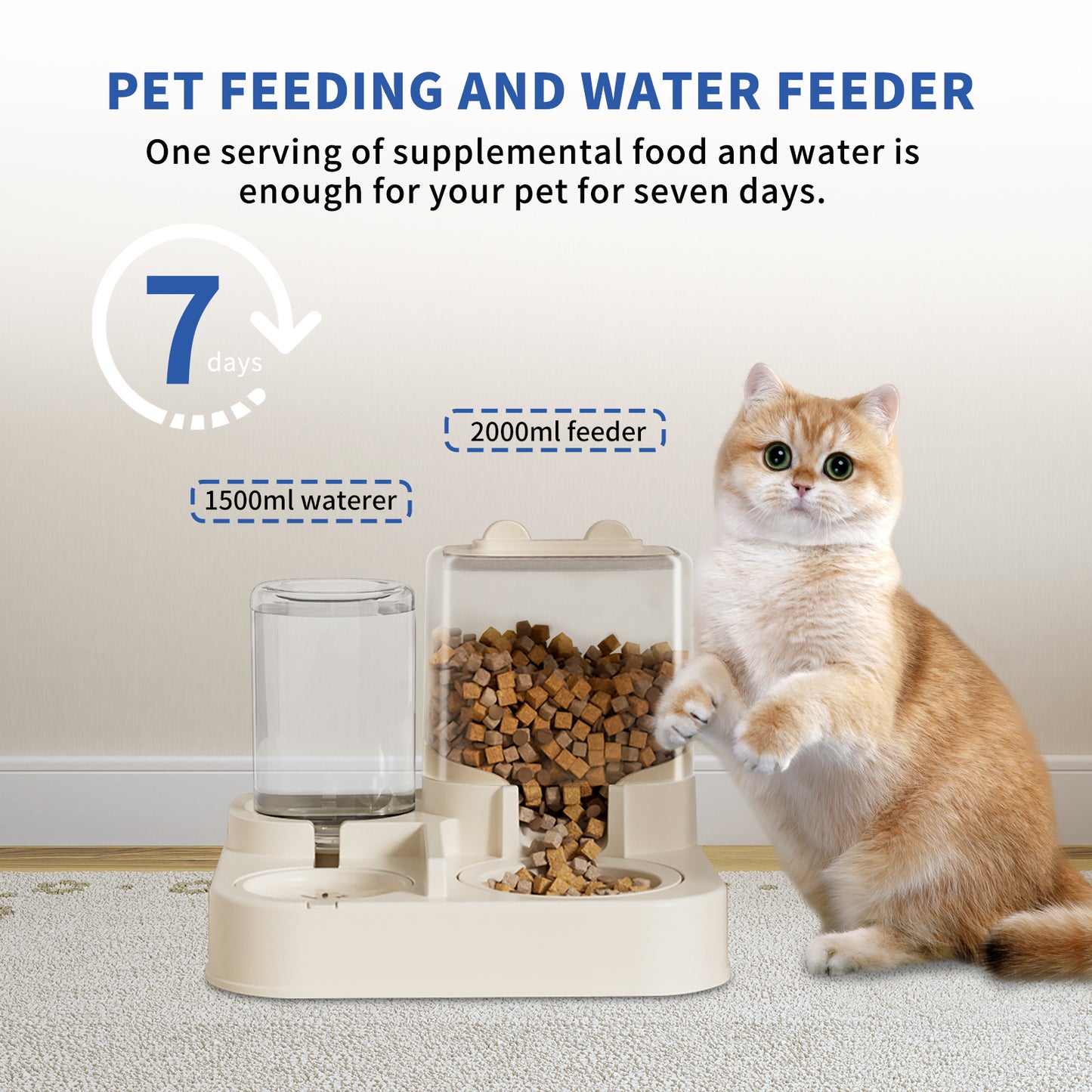 Automatic Pet Food & Water Dispenser