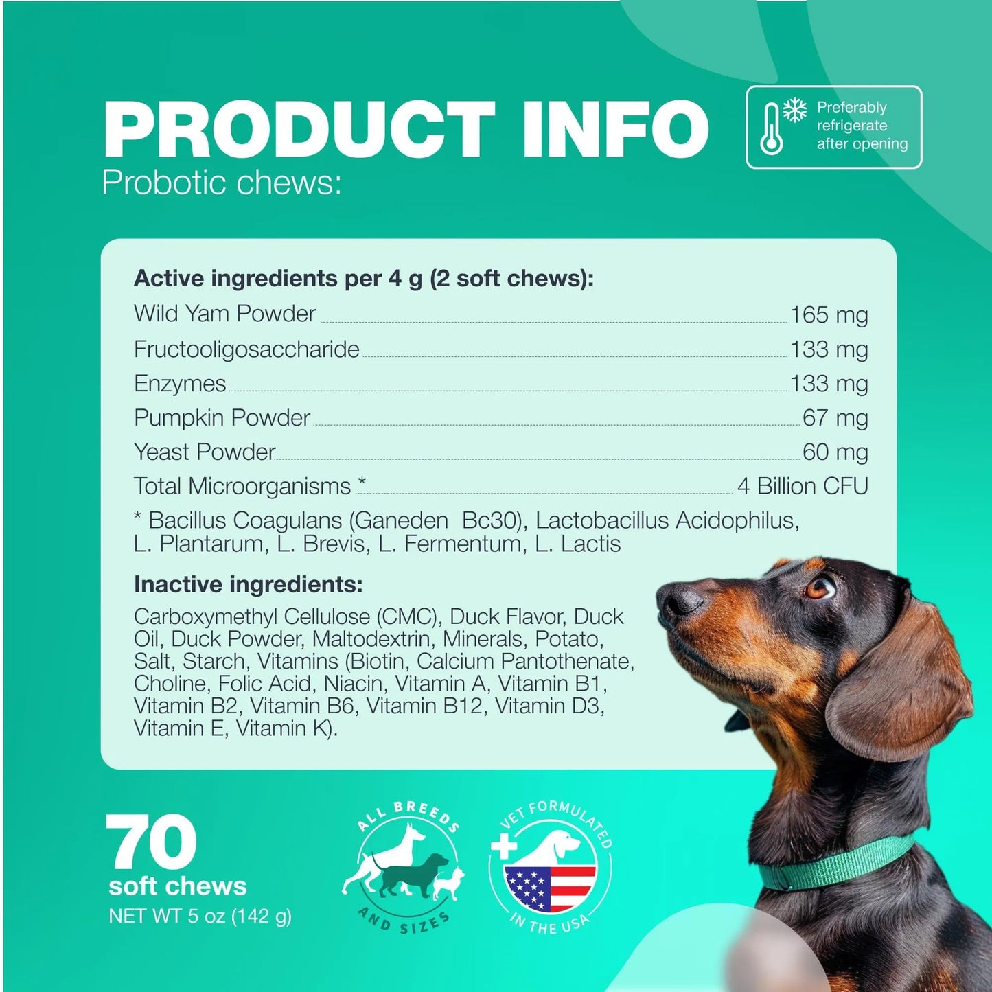 Probiotics for Dogs – Digestive & Immune Support Chews