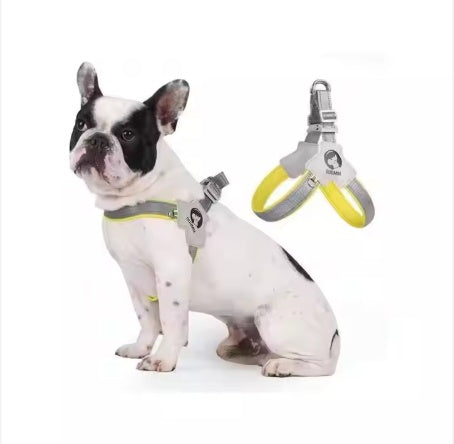 YT Adjustable Pet Harness with Leash – Comfortable & Reflective Control
