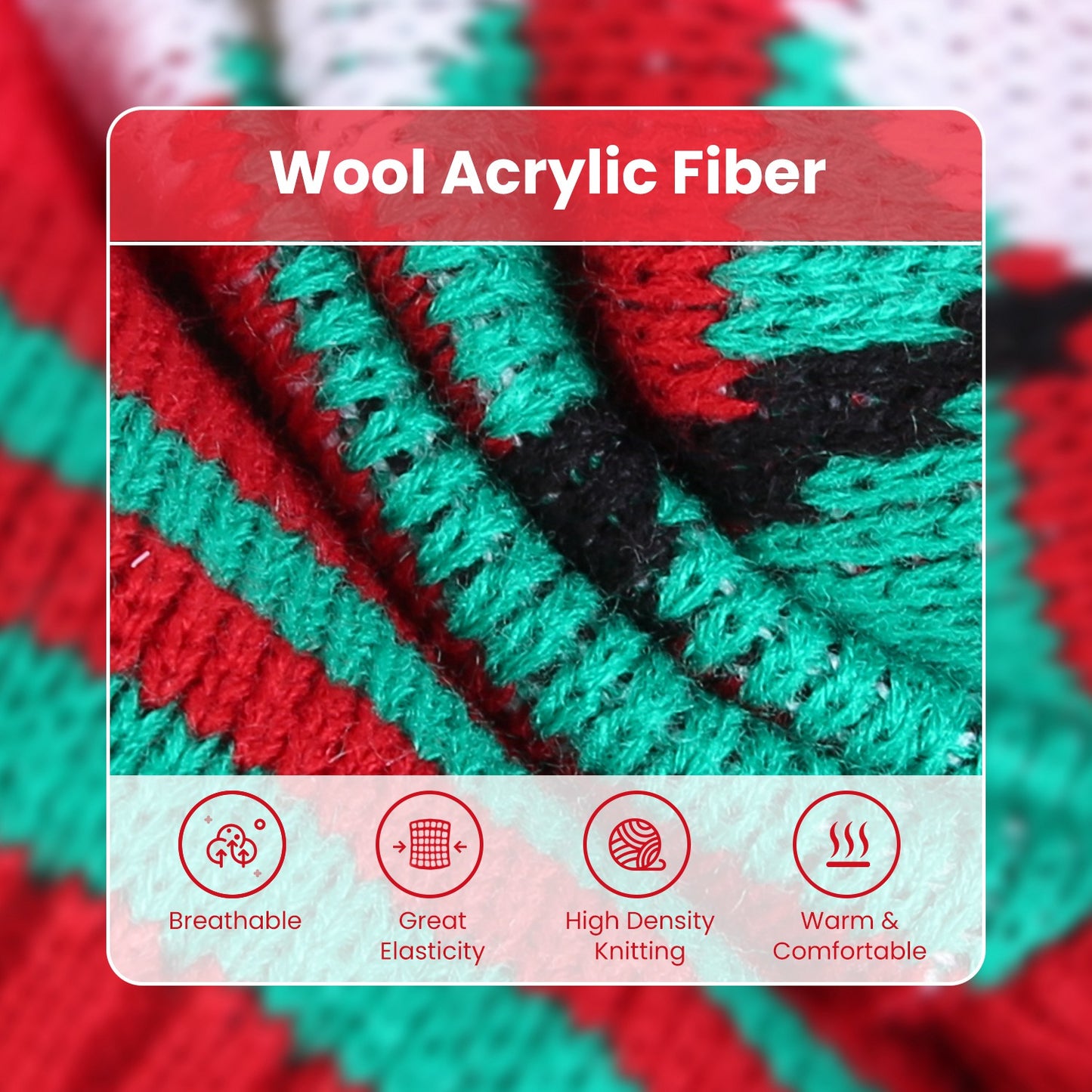 Pet Christmas Turtleneck Sweater – 2 Patterns, 4 Sizes