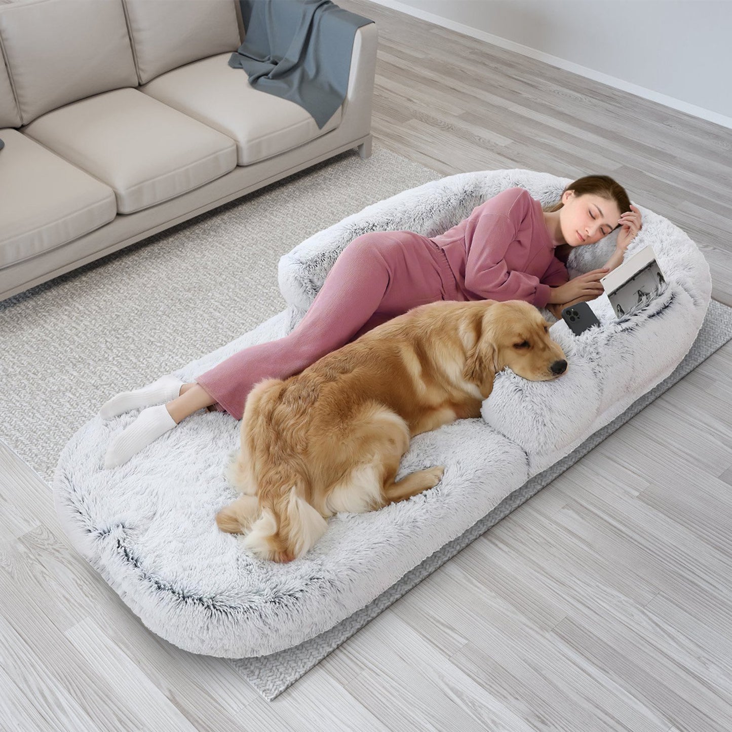Human-Sized Foldable Dog Bed