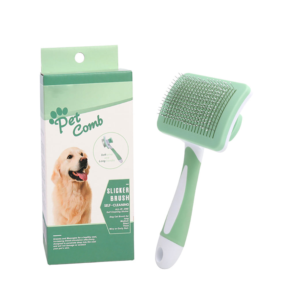 Self-Cleaning Slicker Brush for Dogs & Cats