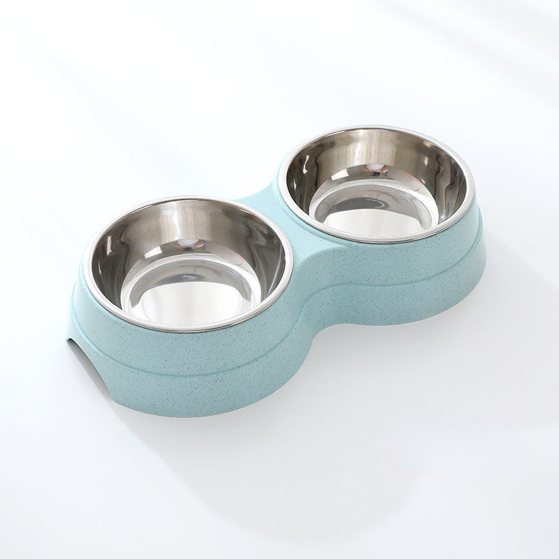 Double Stainless Steel Pet Bowls for Food & Water
