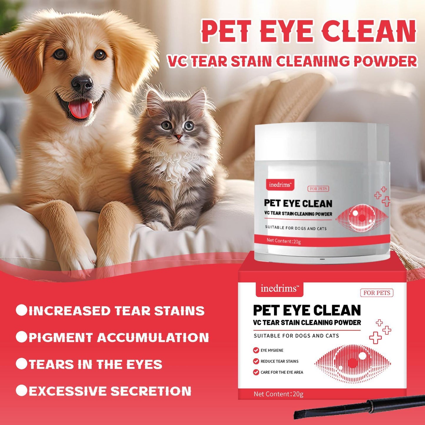 Pet Tear Stain Removal Powder
