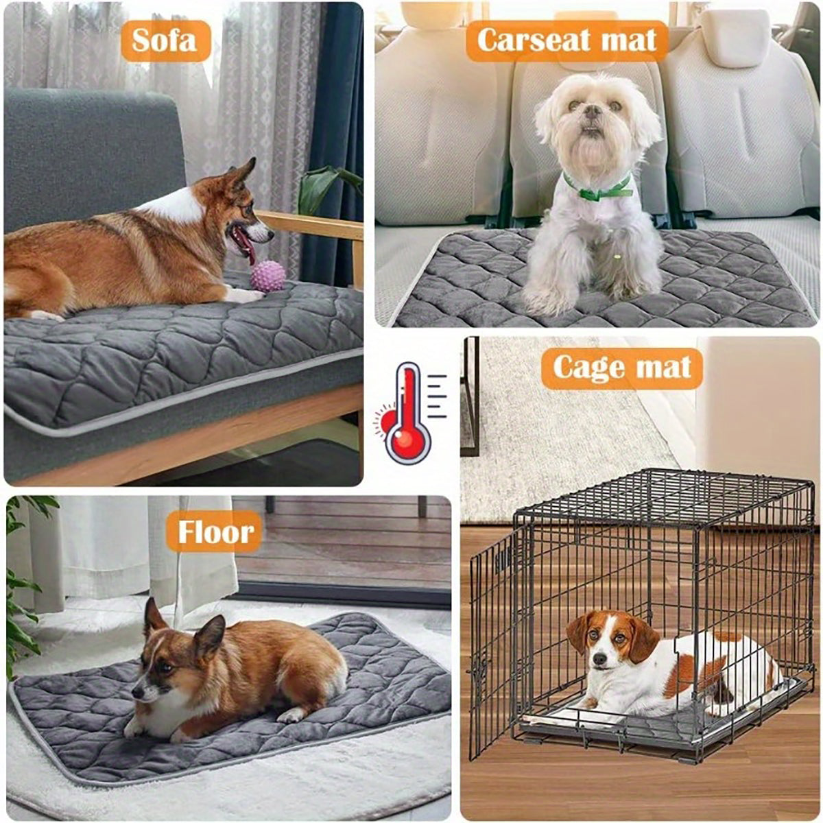 Self-Heating Non-Slip Pet Mat – Extra Warm Thermal Pad for Dogs & Cats