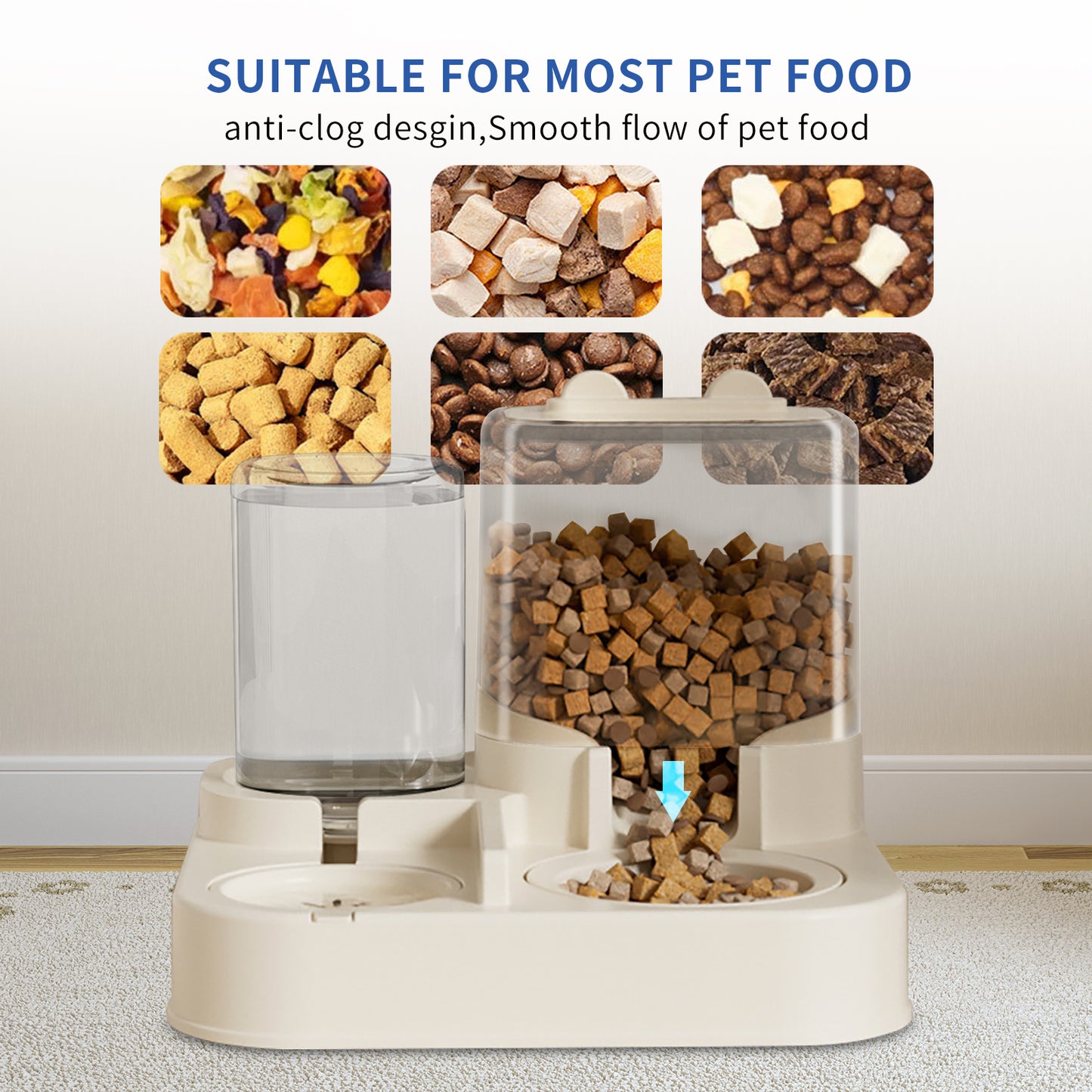 Automatic Pet Food & Water Dispenser