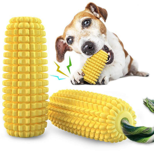 Corn Stick Dog Chew Toy with Squeaker