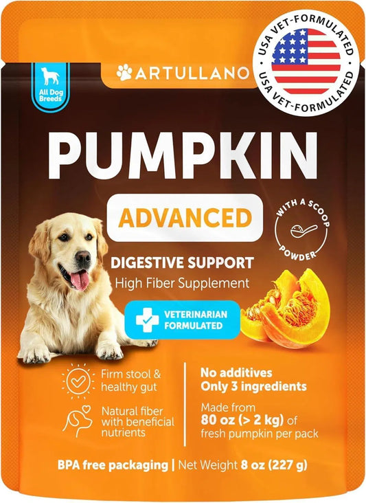 Pumpkin Powder for Dogs – Natural Digestive & Fiber Supplement (8 oz)