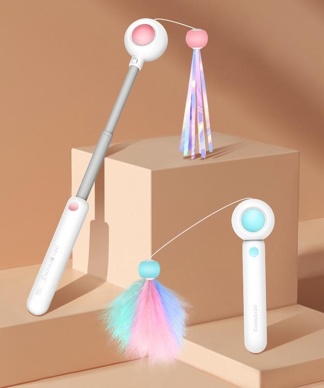 Retractable Laser Cat Toy Wand