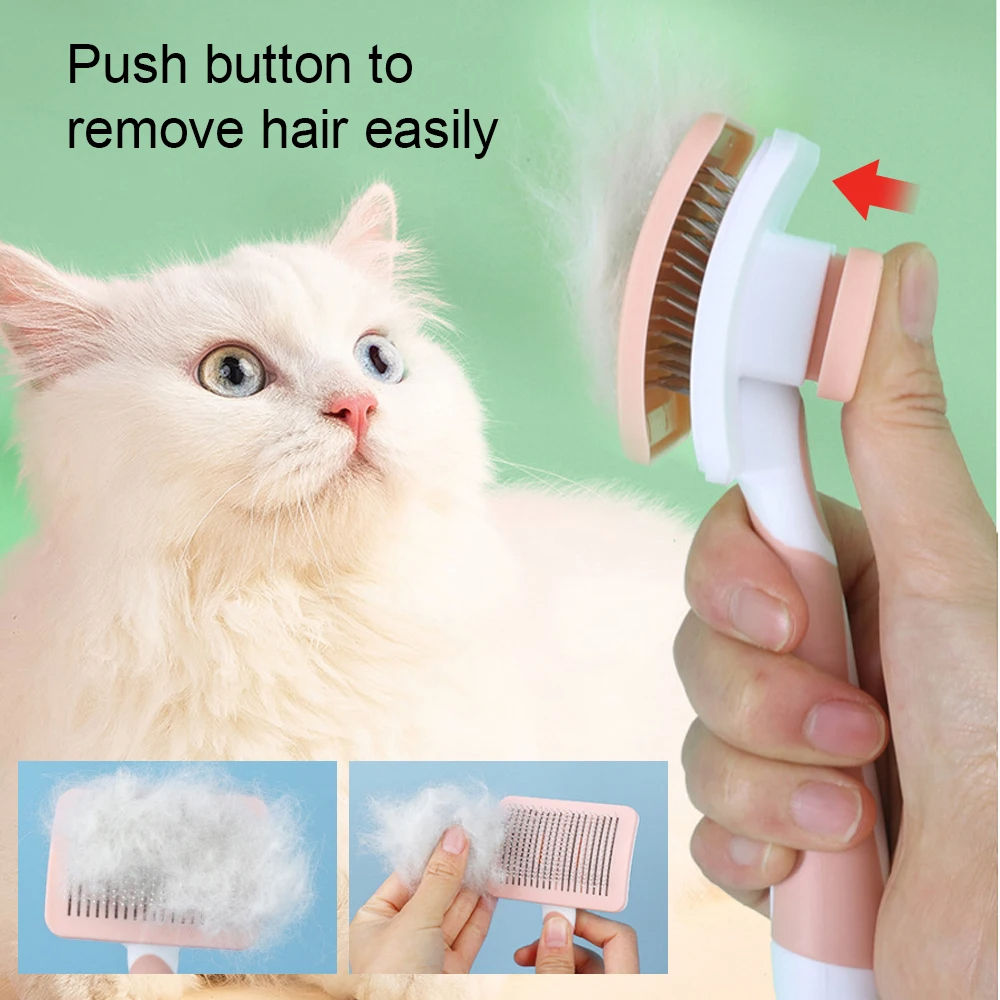 Self-Cleaning Slicker Brush for Dogs & Cats