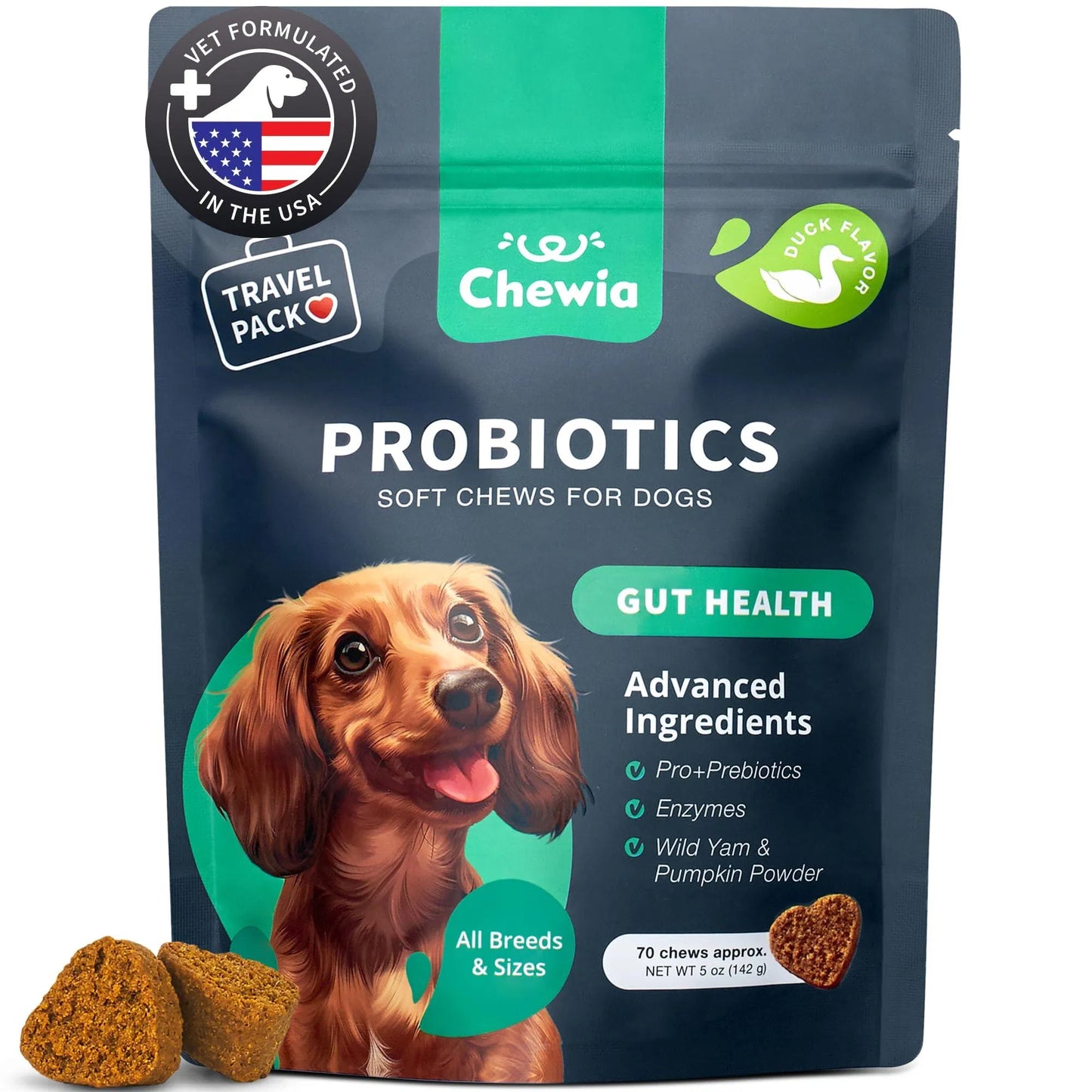 Probiotics for Dogs – Digestive & Immune Support Chews