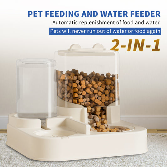 Automatic Pet Food & Water Dispenser