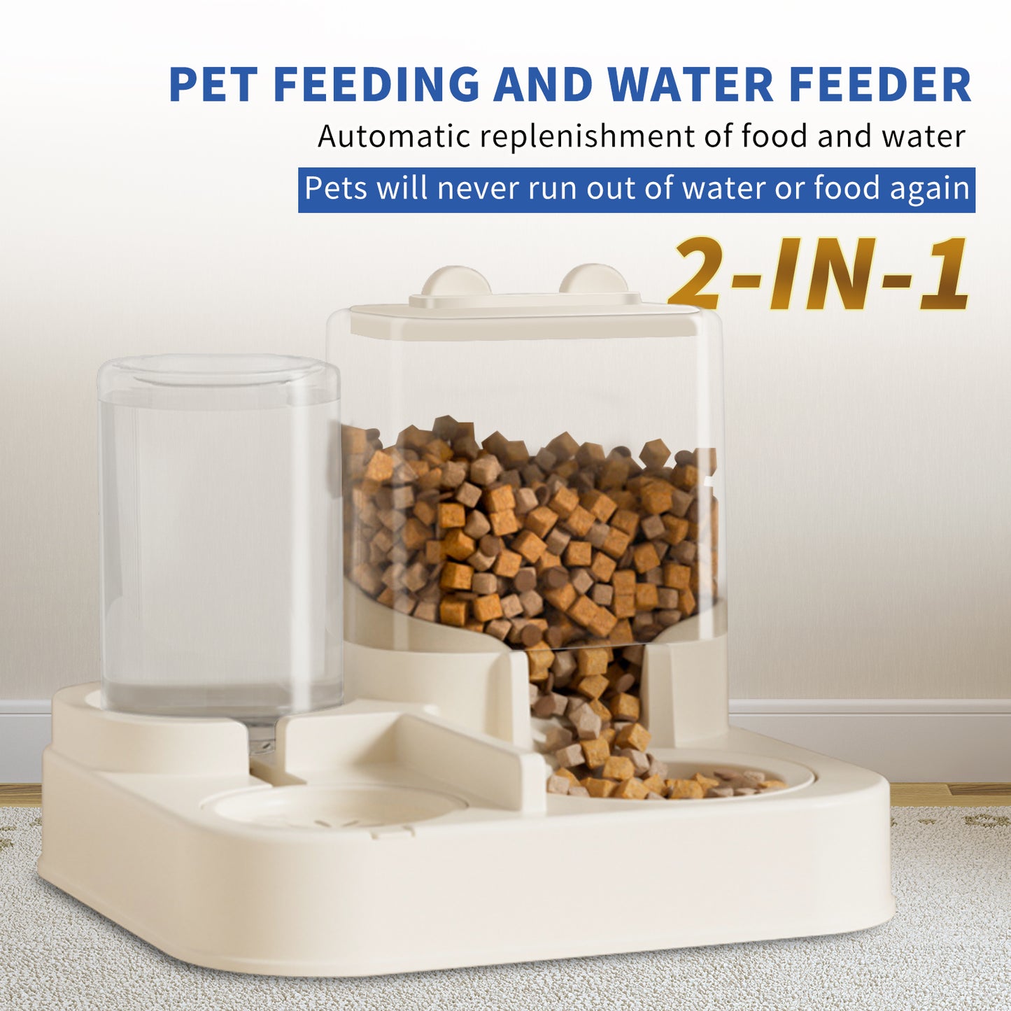 Automatic Pet Food & Water Dispenser