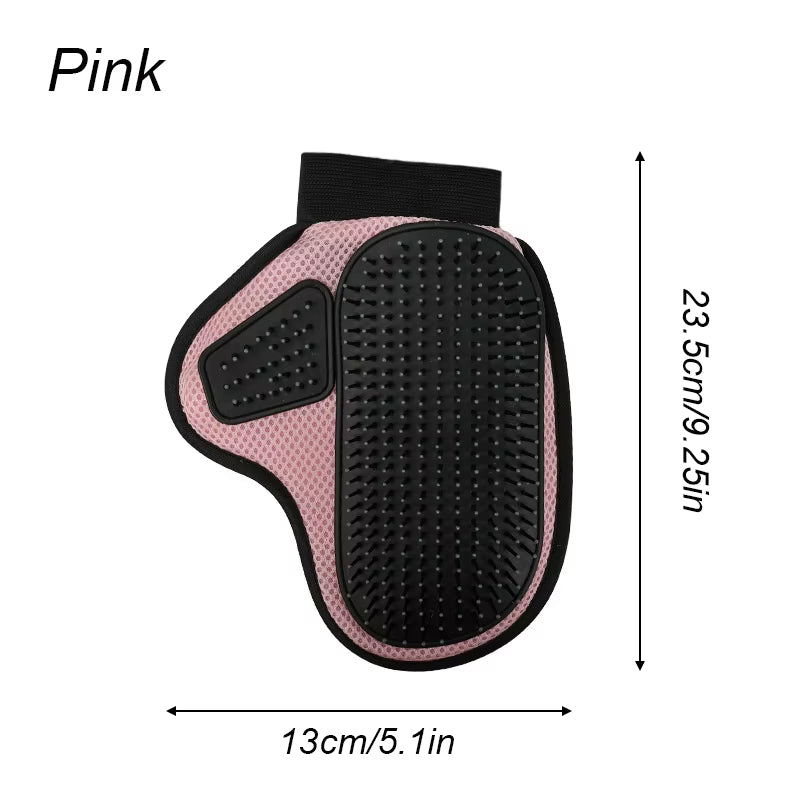 Pet Grooming Glove for hair removal, bathing, and massage (cats & dogs)