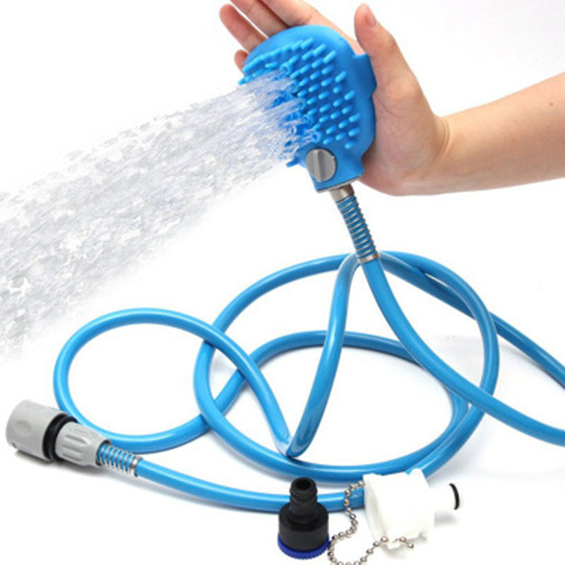 Pet Bathing Brush with Water Sprayer & Massage Function