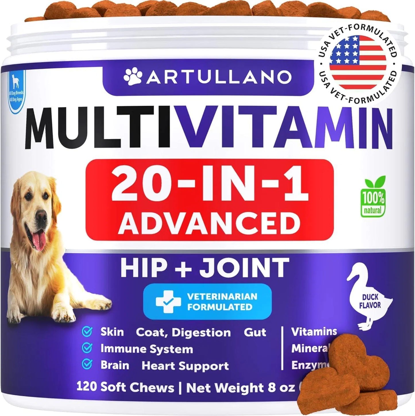 20-in-1 Dog Multivitamin Chews with Glucosamine