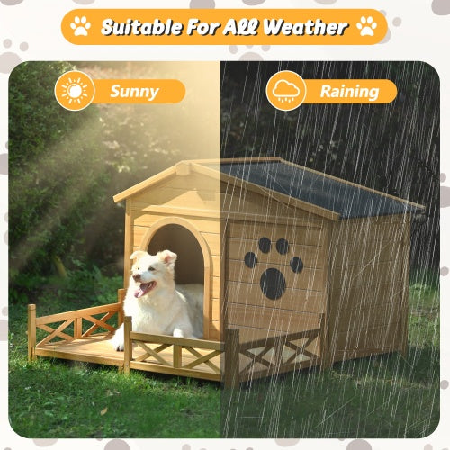 Wooden Dog House – Medium