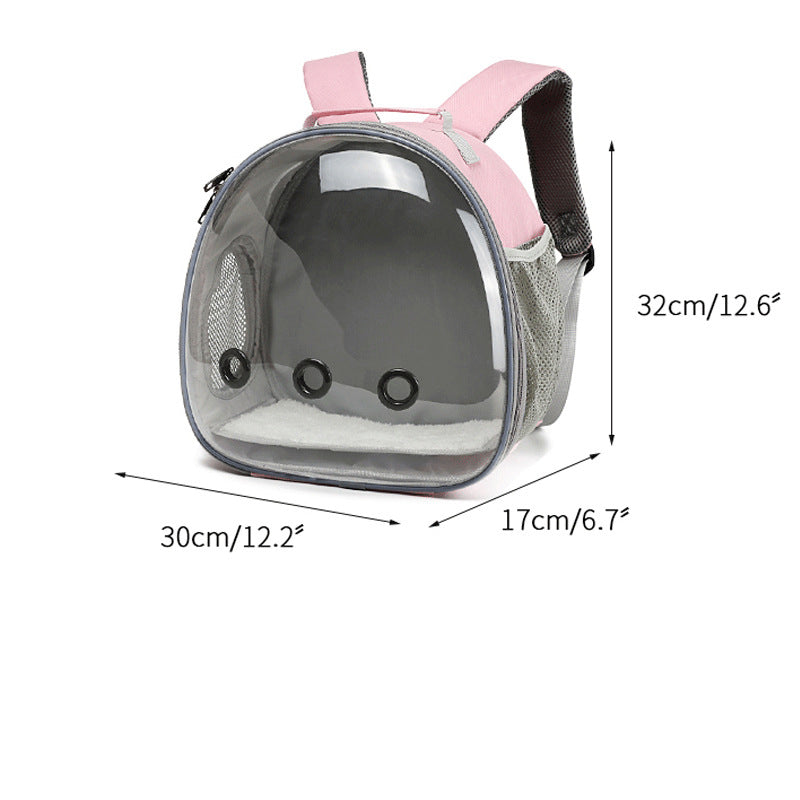 Transparent Space Backpack for Small Pets